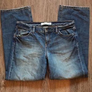 Gap Boyfriend distressed denim jeans Sz 12P